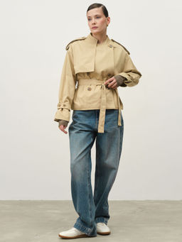 Плащ женский 1-51011-9724 песочный