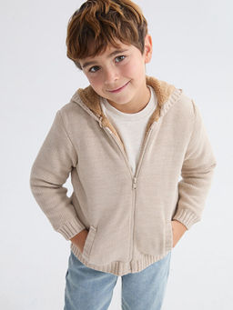 Kap??onlu Erkek Bebek Triko H?rka