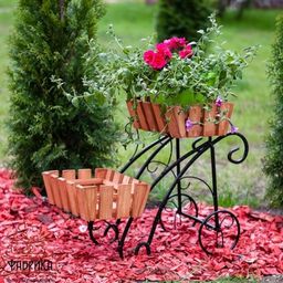 Подставка для цветов 59-412 на 2 цветка - Фабрика интерьерной ковки фото 2