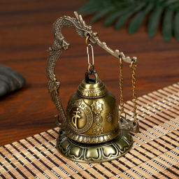 Колокол - гонг металл настольный «Будда», d=4.8 см, 11.2×9.5×9.5 см
