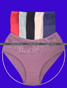 Цена за 12 шт. Трусы женские высокая посадка Yi Xin Da большие размеры арт. 323 (85686) 4 XL(48-50) + 5 XL(50-52) + 6 XL(52-54) - For you фото 3