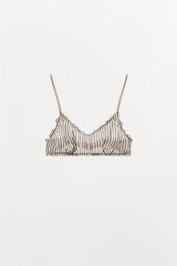 SUJETADOR VISCOSA 100% ESTAMPADO RAYAS / rayas - Zara фото 4