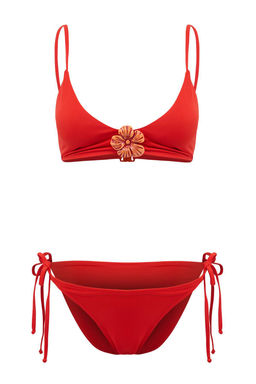 Nar Cicegi Bralette Kapl? Aksesuarl? Normal Bel Regular Bikini Tak?m? TBESS26BT00089 - Trendyolmilla фото 4