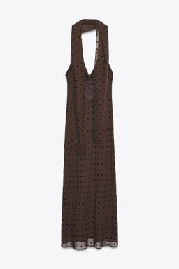 POLKA DOT SCARF MAXI DRESS - Zara фото 6