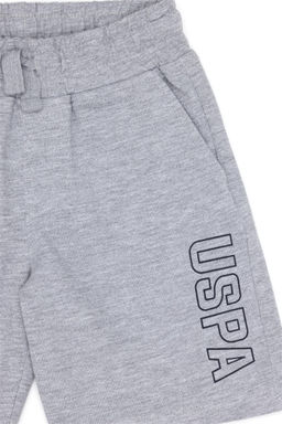 Детские серые меланжевые вязаные шорты Неожиданная скидка в корзине - U.s. polo assn фото 6