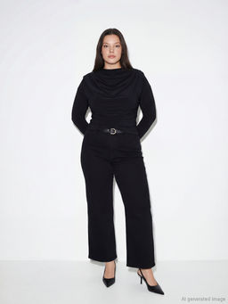 Dik Yaka B?zg?l? Bluz