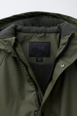 WATER-REPELLENT RUBBERISED PARKA - Zara фото 7
