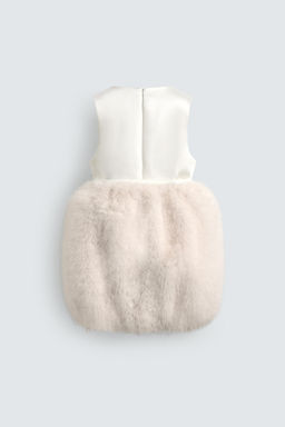FAUX FUR EFFECT COMBINED MINI DRESS HARRY LAMBERT FOR ZARA X DISNEY  фото 3