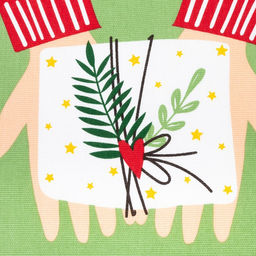 Набор кухонных полотенец Доляна Время теплых объятий, 35х60 см-4шт., 100% хлопок, 160 г/м2  фото 24