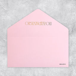 Цена за 4 шт. Конверт подарочный «Поздравляю», софт тач, тиснение, 19 х 9 см