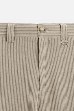 WIDE FIT CORDUROY TROUSERS - Zara фото 9