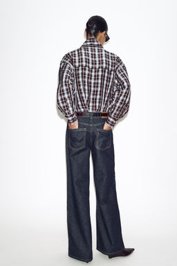 Z1975 WIDE-LEG BELTED JEANS - Zara фото 6