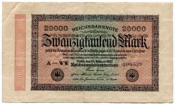 20000 марок 1923 года Германия