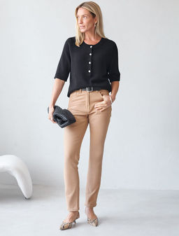 D24.229 Брюки женские светло-кофейный