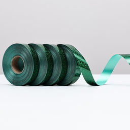 Цена за 4 шт. Лента голографические для декора и подарков, салатовая, 2 см х 50 м