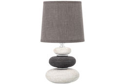 Настольная лампа 15*15*30 см "Арт - деко"+ серый круг абажур