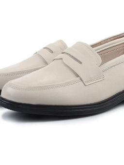 03-DYL128-3 BEIGE Лоферы женские (натуральная кожа)