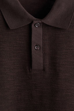 Polo en punto jacquard Slim Fit - H&m фото 8