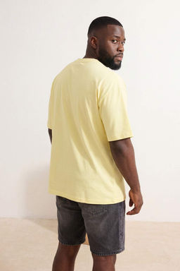 Футболка Trendyolmilla Oversize желтая из хлопка