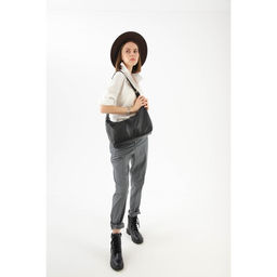 Сумка-мешок, отдел на молнии, регулируемый ремень, цвет чёрный - Simaland фото 4