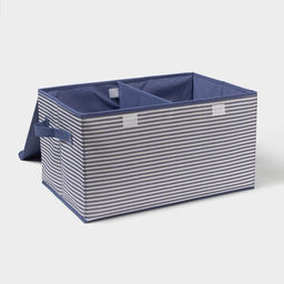 Короб стеллажный для хранения Полосы, 44.53024.5 см, синий - Simaland фото 3