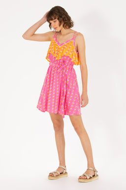 U. S. Polo Assn Женское тканое платье цвета фуксии