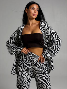 Рошель костюм женский (зебра белая)