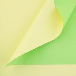 Пудровая плёнка двусторонняя Салатовый+жёлтый, 50 мкм, 0.5 х 10 м