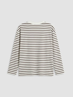 Bisiklet Yaka ?izgili Erkek ?ocuk Ti??rt