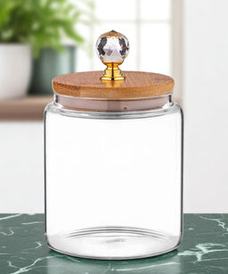 ЕМКОСТЬ ДЛЯ СЫПУЧИХ ПРОДУКТОВ AGNESS KRISTALL 500 МЛ ДИАМЕТР=9 СМ. ВЫСОТА=14 СМ ЦВЕТ:ПРОЗРАЧНЫЙ  фото 6