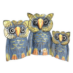 Статуэтка Три совы дерево албезия 25см-20см 15см символ благополучия и процветания в семье