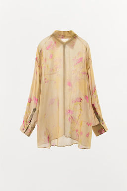 FLOWING PRINTED SHIRT - Zara фото 3