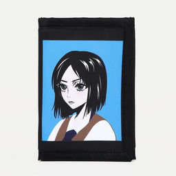 Кошелёк на липучке, цвет чёрный