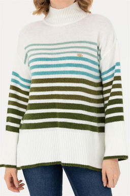 Женский свитер с высоким воротником песочного цвета Неожиданная скидка в корзине - U.s. polo assn фото 6