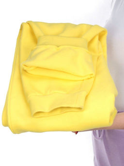 M053 YELLOW Брюки спортивные женские на флисе (100% хлопок) 7986 - Fashion фото 8