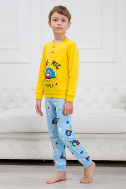 Пижама детская из интерлока Улыбка енот в нло - Амадэль фото 6