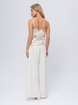 Топ розовый с принтом на бретелях - 1001dress фото 3