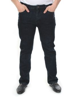 M3312 DARK BLUE Джинсы мужские зимние с начесом - Фабричный китай фото 2
