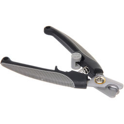 Цена за 2 шт. Когтерез для животных "ПРЕМИУМ - МОЙ БРО", прорезиненная ручка, цвет серый/черный, 4.5*13.5см