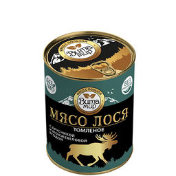 Мясо лося, томленое с брусникой и можжевеловой ягодой ВитаМир , 340г