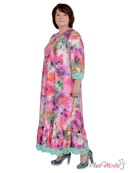 Платье Модель №610 размеры 44-84 - Plusmoda фото 3