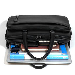 Сумка мужская, кожа, MIRONPAN 98801 Черный фото 6