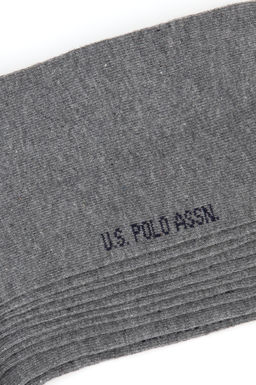 Мужские серые меланжевые носки-сапожки Неожиданная скидка в корзине - U.s. polo assn фото 3