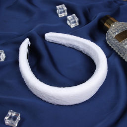 Ободок для волос «Жаннет», нежность стиль, 3 см, белый