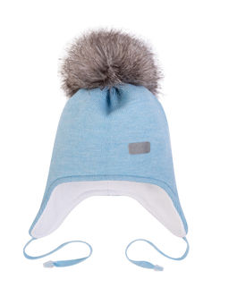 Шапка детская светло-голубая Ш-088 (48)