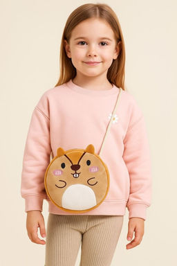 Сумочка плюшевая "Beaver", ginger (16*14 см)