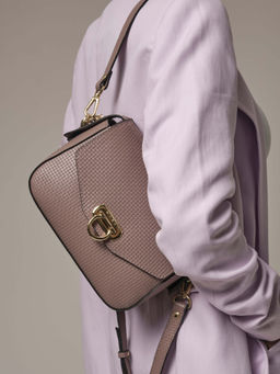 Женская сумка кросс-боди Azaro 3684 розово-серый