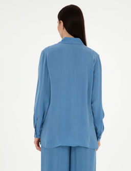 _ndigo Comfort Fit Uzun Kollu G_mlek