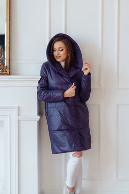 Пальто женское демисезонное 21910/б (фиолет) - Kankan фото 3