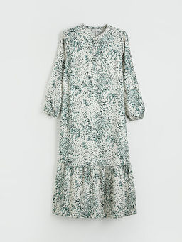 Hakim Yaka Desenli A Kesim Belmando Elbise